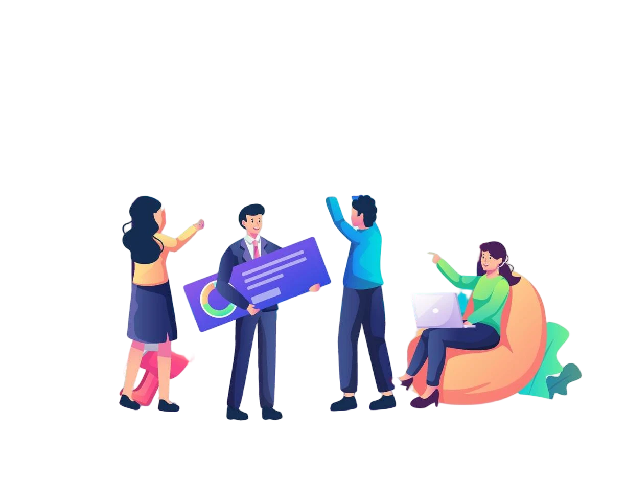 Ilustração representando marketing digital, monetização de redes sociais e geração de renda online